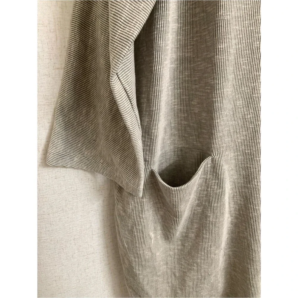 DONNI Lightweight Sandwash Open Front Cardigan in Heather Gray New - Picture 4 of 7